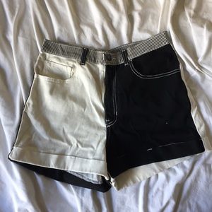 NWT American Apparel color block shorts